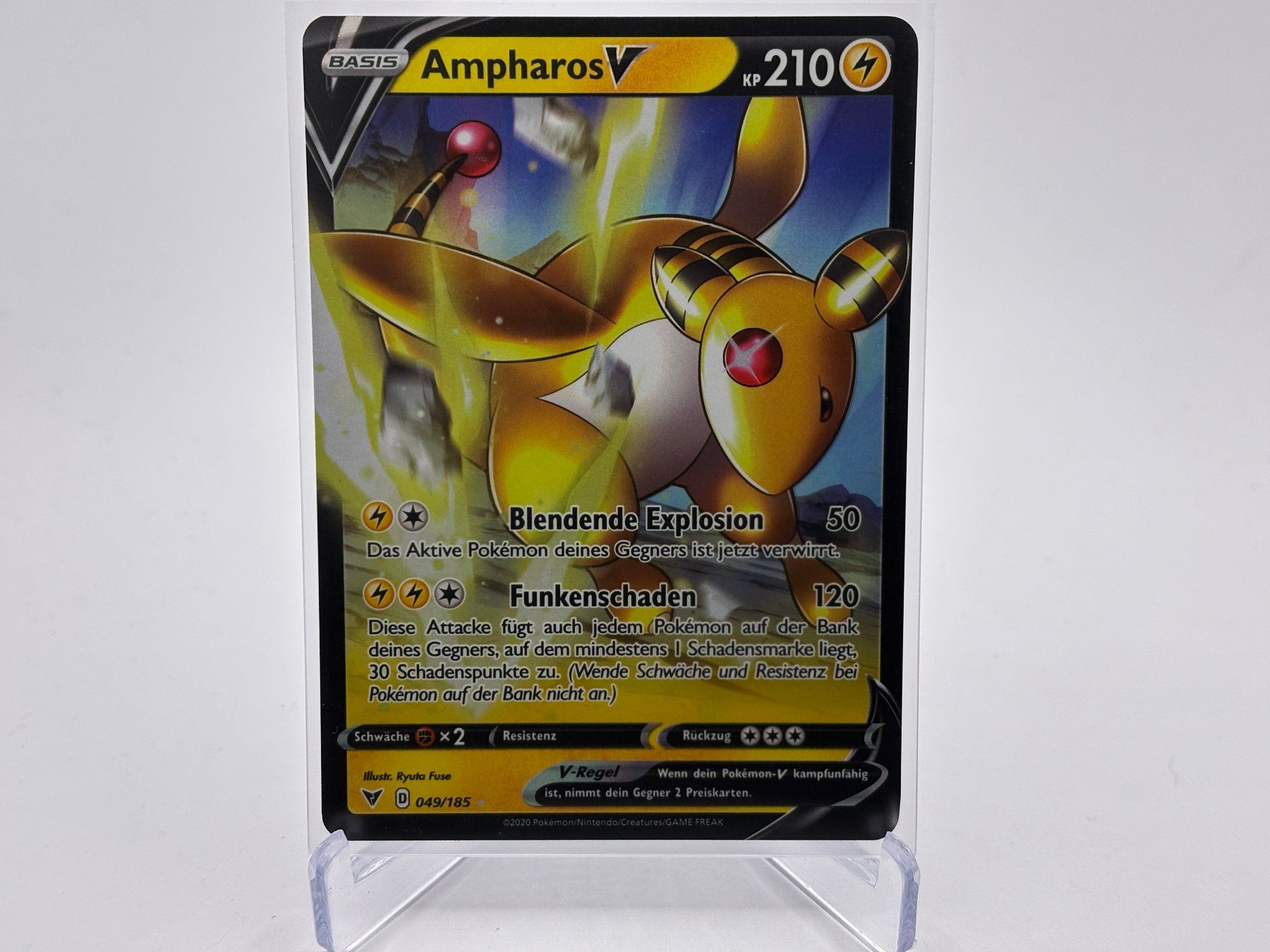 Pokémon Carte collezionabili: Farbenschock - Ampharos V  (VIV 49) - DE – Nuovo (secondo la descrizione) da Allschwil venduto da Bullach