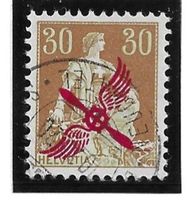 Flugpost 1919 -1 gestempelt, mit Attest