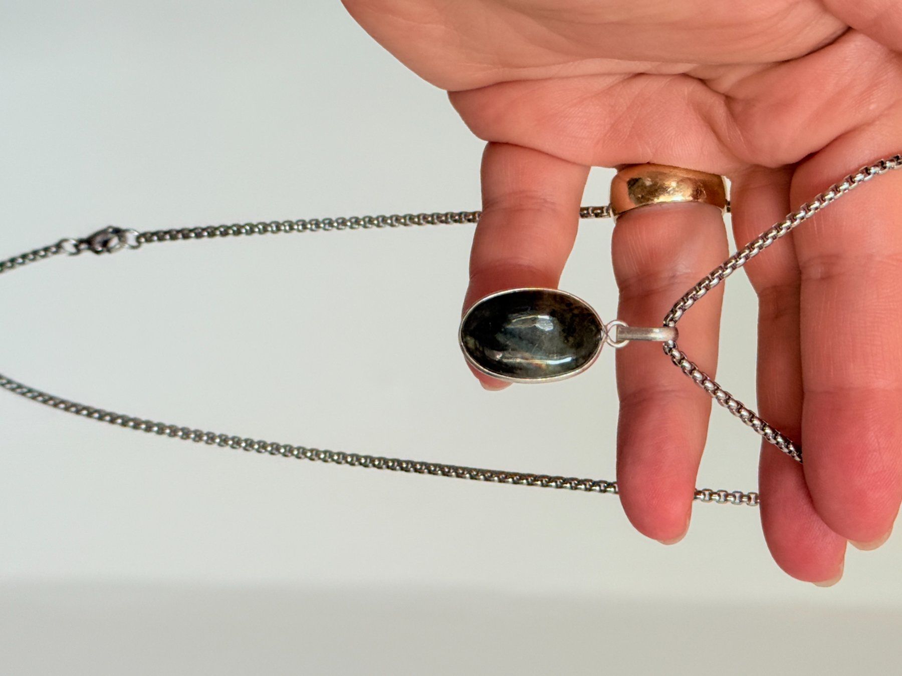Catenine: Labradorite Gemstone Handmade Jewelry necklace – Nuovo e nell'imballaggio originale da Genève venduto da AGBERG 4