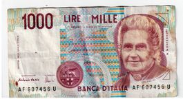 3x Italien 1000 Lire 1982 Banknote
