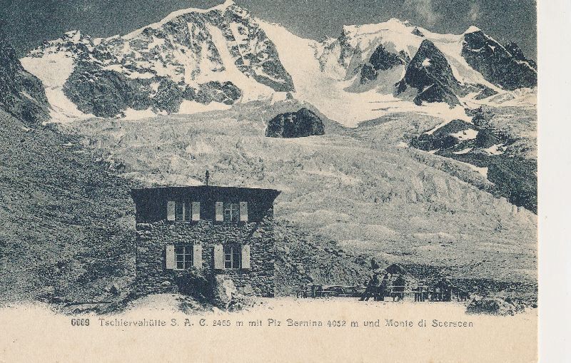 Cartoline postali: Tschiervahütte SAC + c1910 Stempel – Usato da Emmenbrücke venduto da teestube