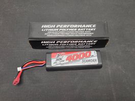 LiPo Akku 2S (7.4V) 4000mAh 30C m. T-Plug Stecker (Hardcase)