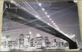 Brooklyn Bridge NY Leinwand Wandbild aus LIVIQUE 80x120 cm