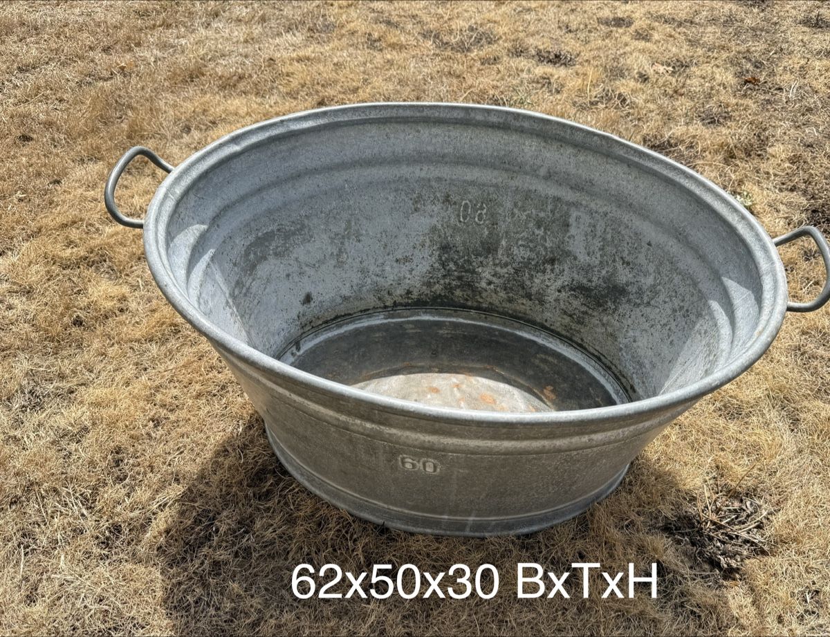 Sonstige Gartendekorationen: Zuber Zinkwanne 60 L – Gebraucht aus Gerlafingen von sternrose