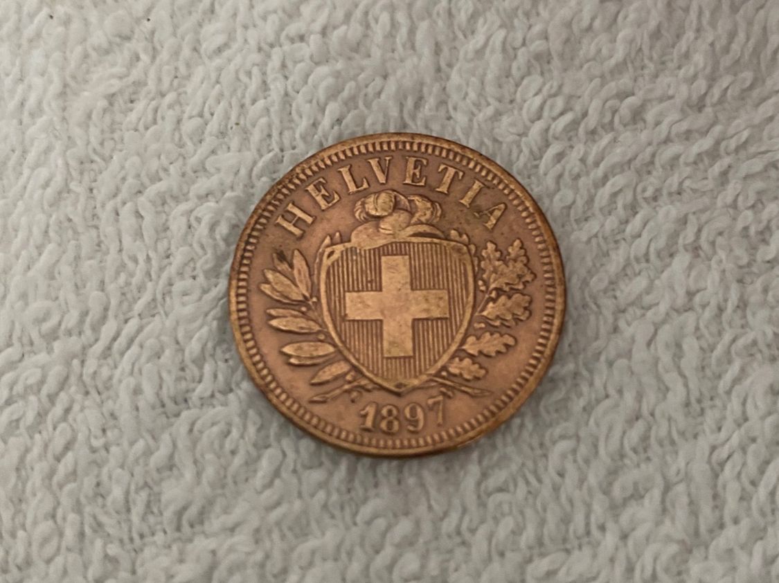 Tutti le monete: 2 centimes/Rappen 1897 B – Usato da Nyon venduto da Ilmi09
