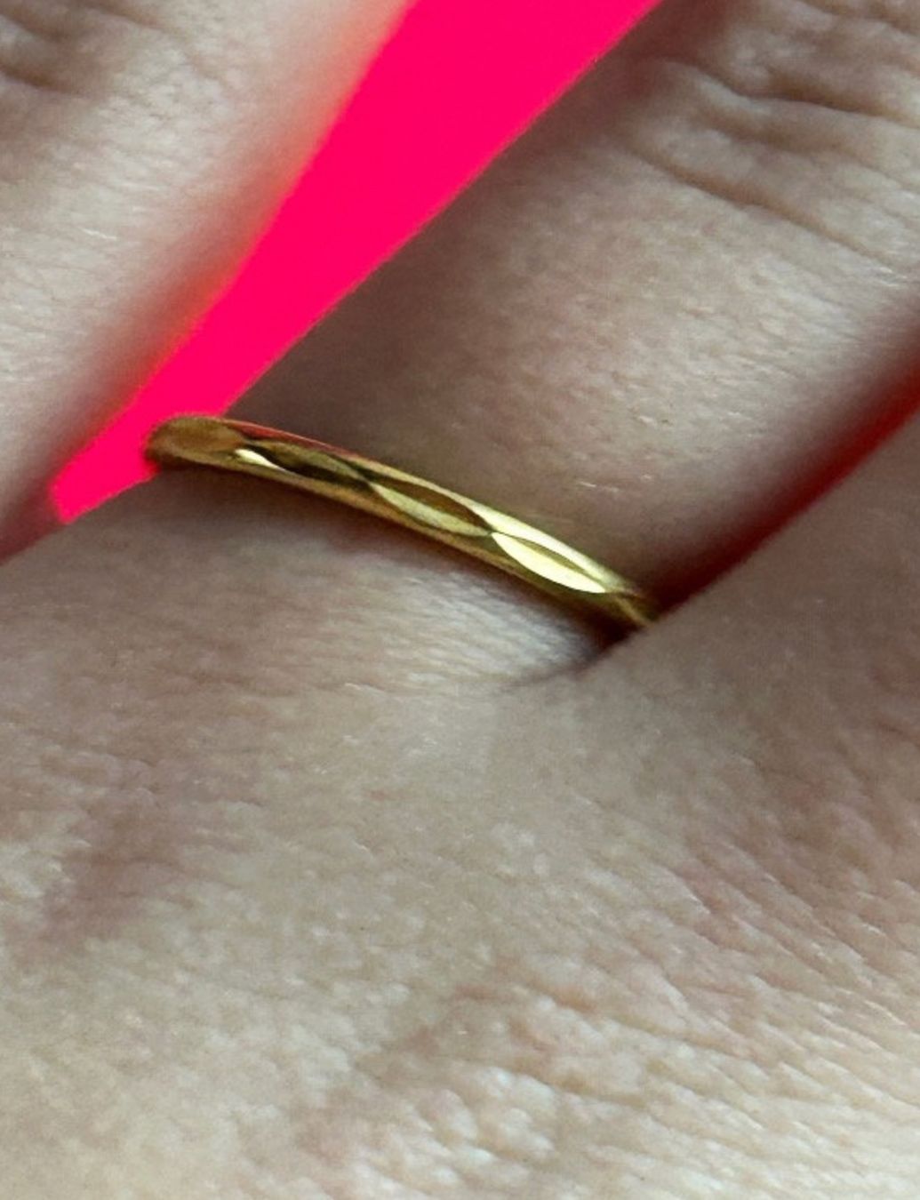 Anelli: goldener Ring schlicht modern – Usato da Dittingen venduto da Bijoubelle