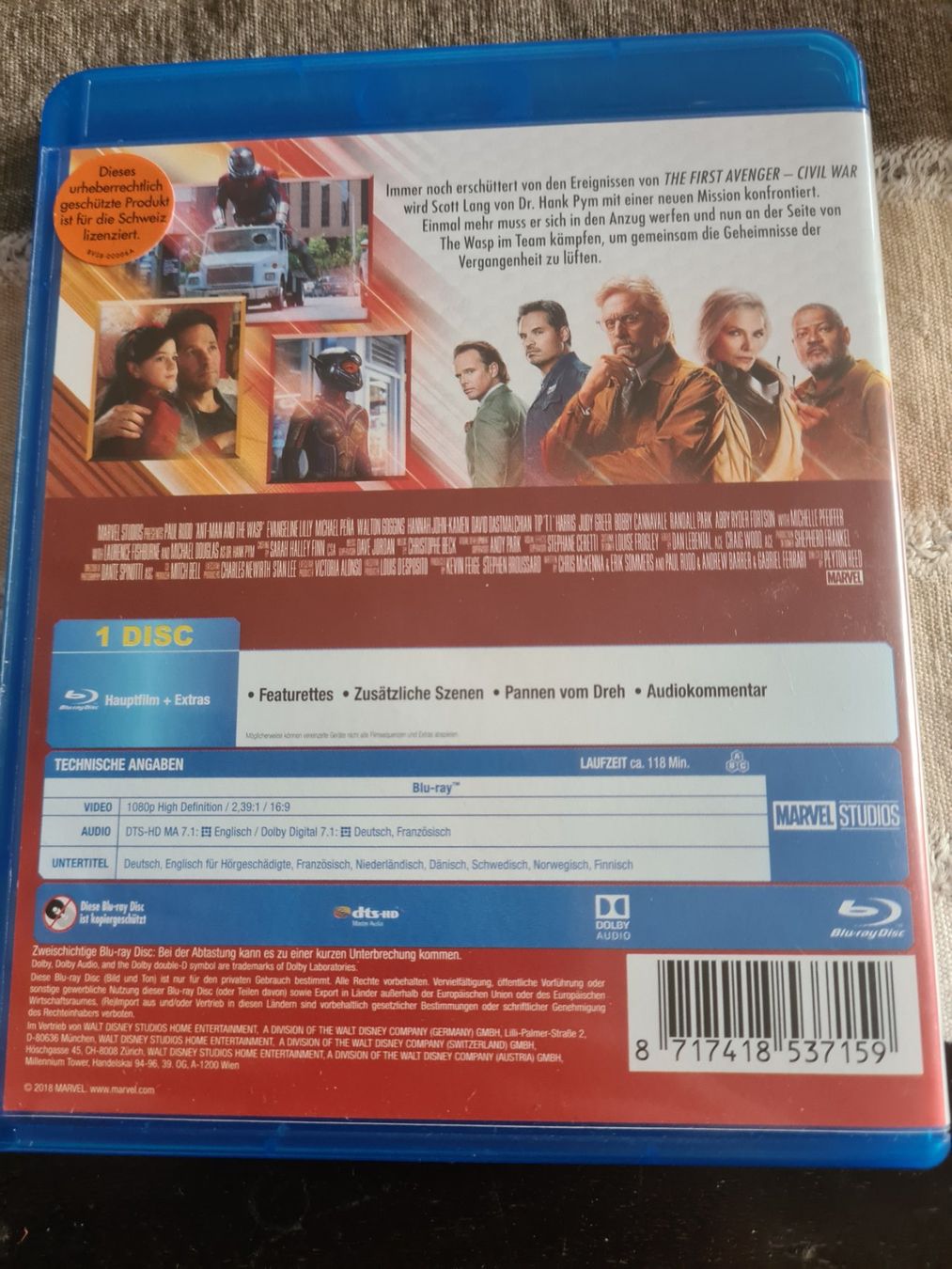 Tutti i DVDs: Ant-Man and the Wasp – Usato da Laupen ZH venduto da chefdom 1