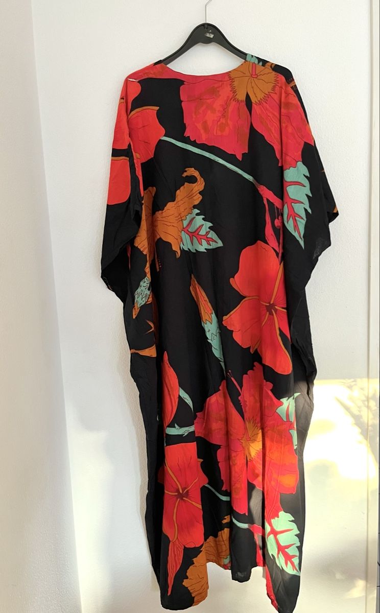 Vestiti: BUNTES BLUMEN-KAFTANKLEID Uni size – Nuovo (secondo la descrizione) da Basel venduto da JJ.Elena 1