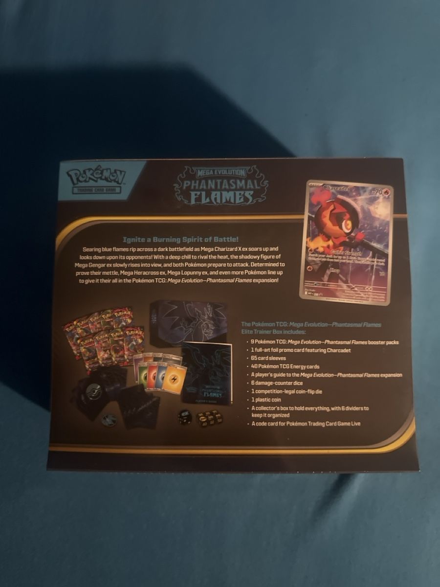Cartoline: Pokémon TCG Mega Evolution Phantasmal Flames ETB (EN) – Nuovo e nell'imballaggio originale da Zürich venduto da Dchaze 1