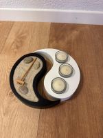 Yin-Yang Kerzenhalter mit Zen-Sandgarten
