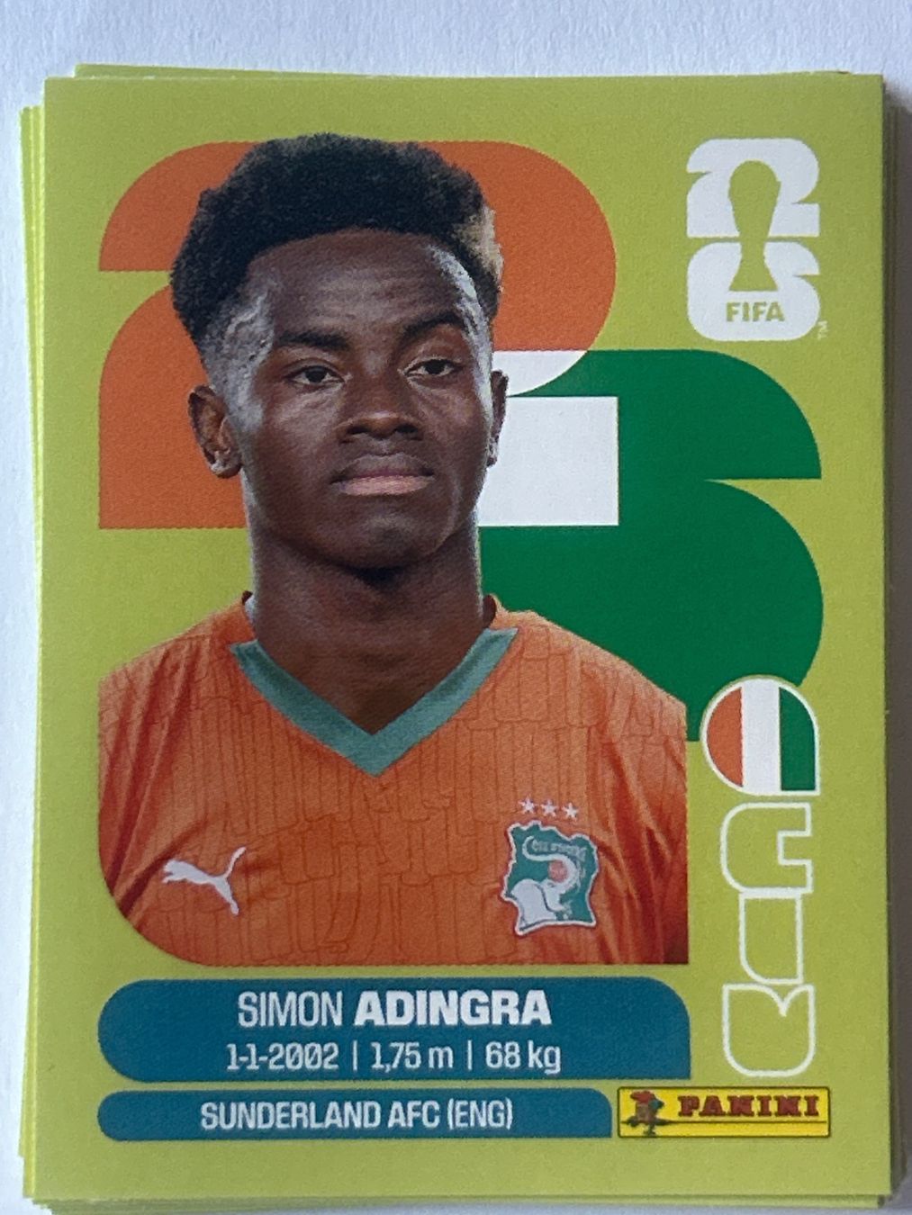 Panini Carte collezionabili: Panini WM 2026 Sticker - Adingra CIV 17 – Nuovo (secondo la descrizione) da Troistorrents venduto da sim_d75d
