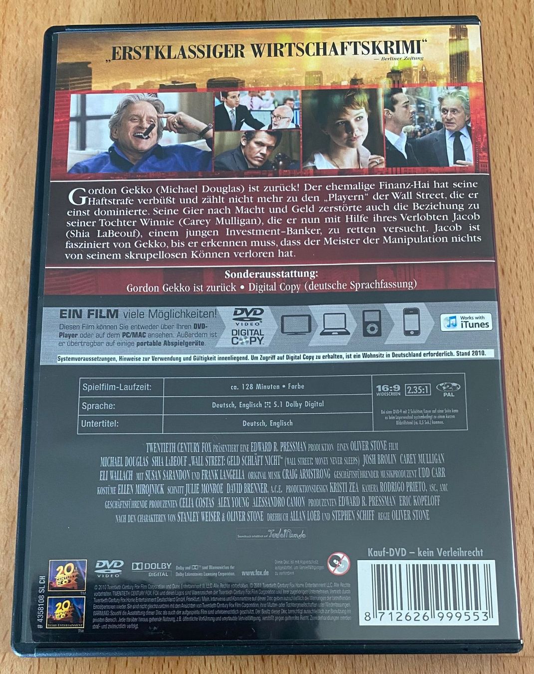 Tutti i DVDs: DVD - Wall Street Geld schläft nicht – Usato da Winterthur venduto da Secondhand-Family 2