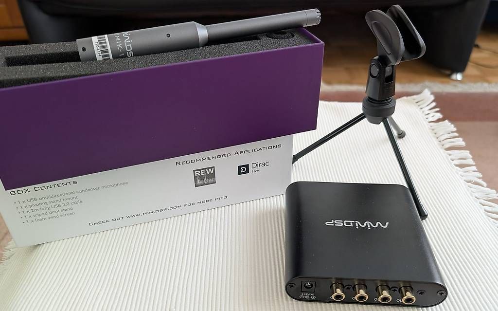 Microfoni: miniDSP DDRC-24,DiracLive,Messmikro,Stativ,RemoteCtrl,Kabel – Usato da Zofingen venduto da Rofit 1