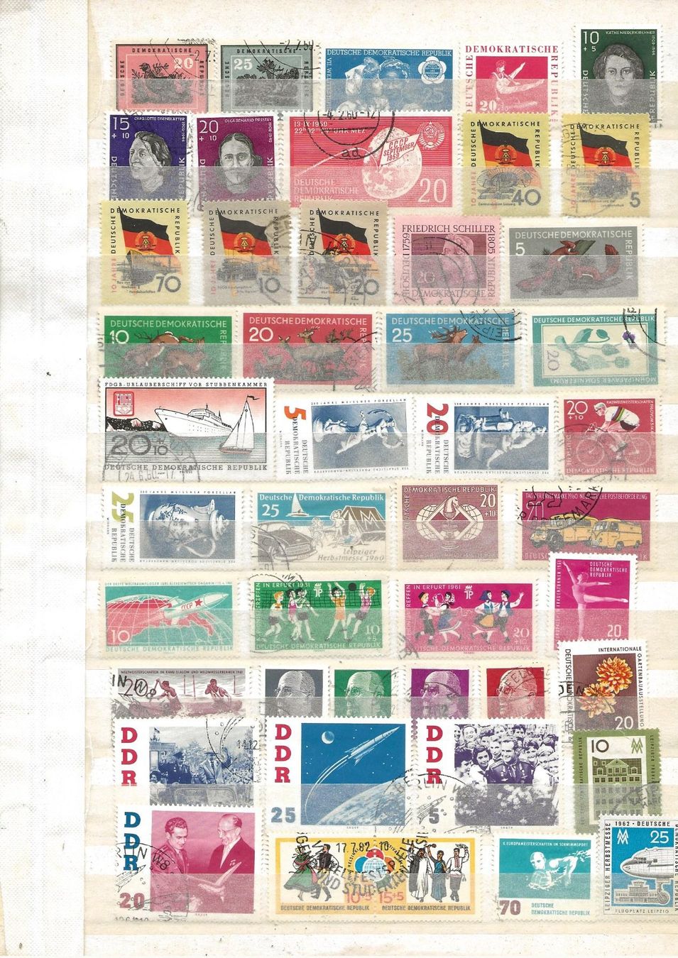 Alle Briefmarken: DDR 1957 .... – Gebraucht aus Sion von PierreP01 1