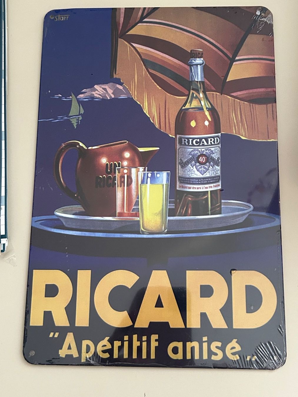 Insegne: Kleines Blechschild "RICARD" – Usato da Eschenz venduto da glaro14 1
