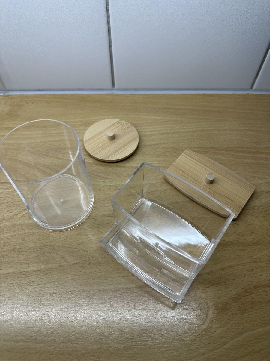 Make-up: Praktisches Stäbchenhalter und Pads Glas – Nuovo (secondo la descrizione) da Richterswil venduto da Tamtamgirl2 2