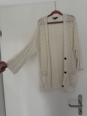 Wunderschöne Strickjacke, Creme, Oversize, Herbst-Look!
