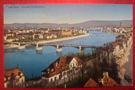 Basel - Die drei Rheinbrücken, 1918