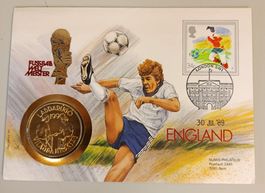Numisbrief Fussball-Weltmeister England 1990 ab 1 Fr. !!