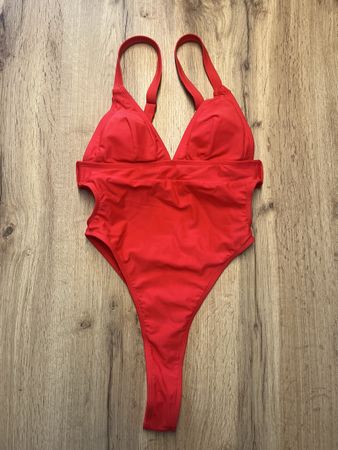 Roter Badeanzug Gr. XS