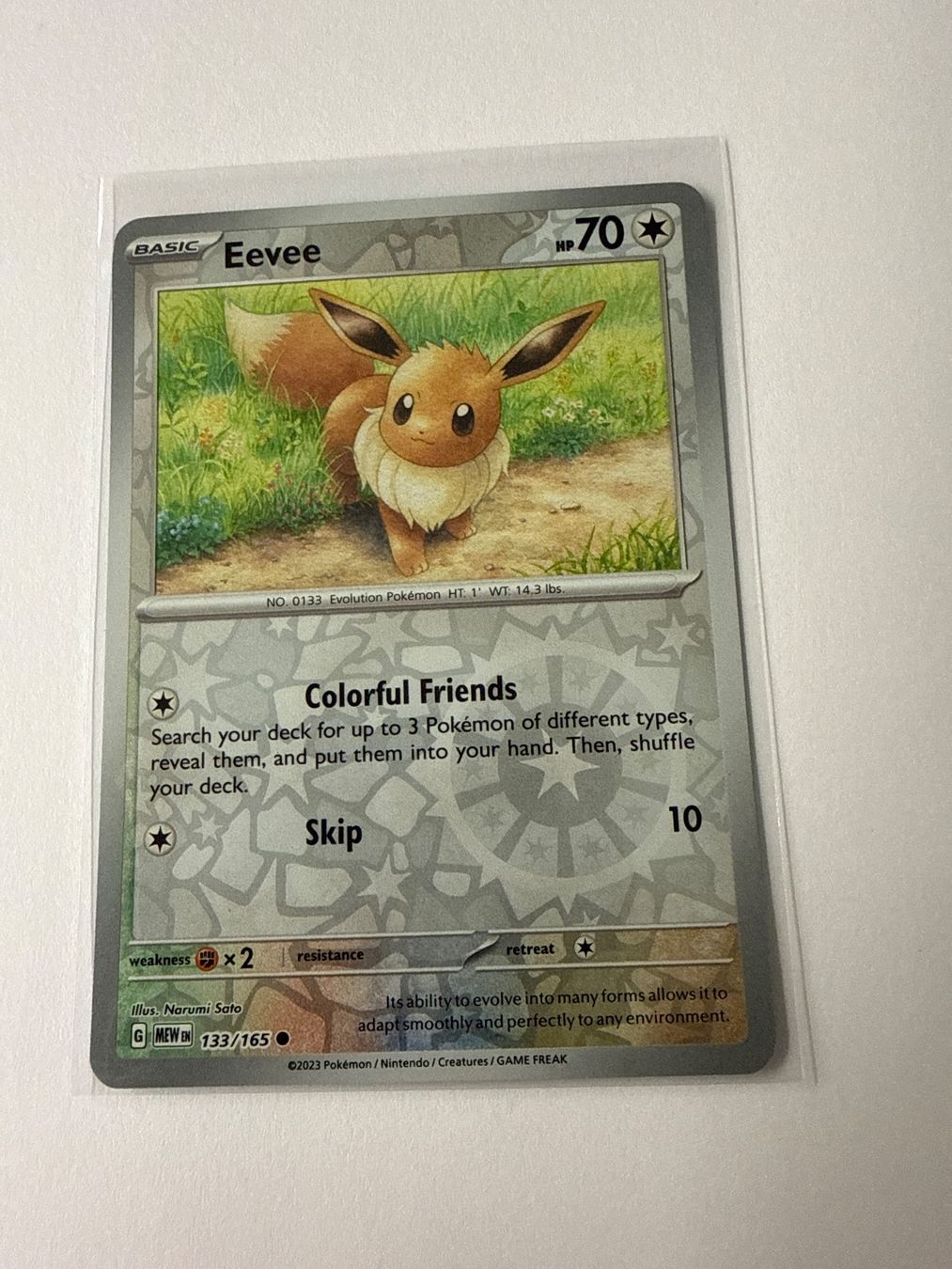 Pokémon Sammelbilder & Trading cards: Eevee Reverse Holo 133/165 MEW 151 Englisch – Neu (gemäss Beschreibung) aus bern von Wankdorf_Retro