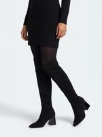 Schwarze Overknee Stiefel, Grösse 40, neuwertig