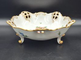 Antike Rosenthal Molière durchbrochene Schale auf Fuss 1900