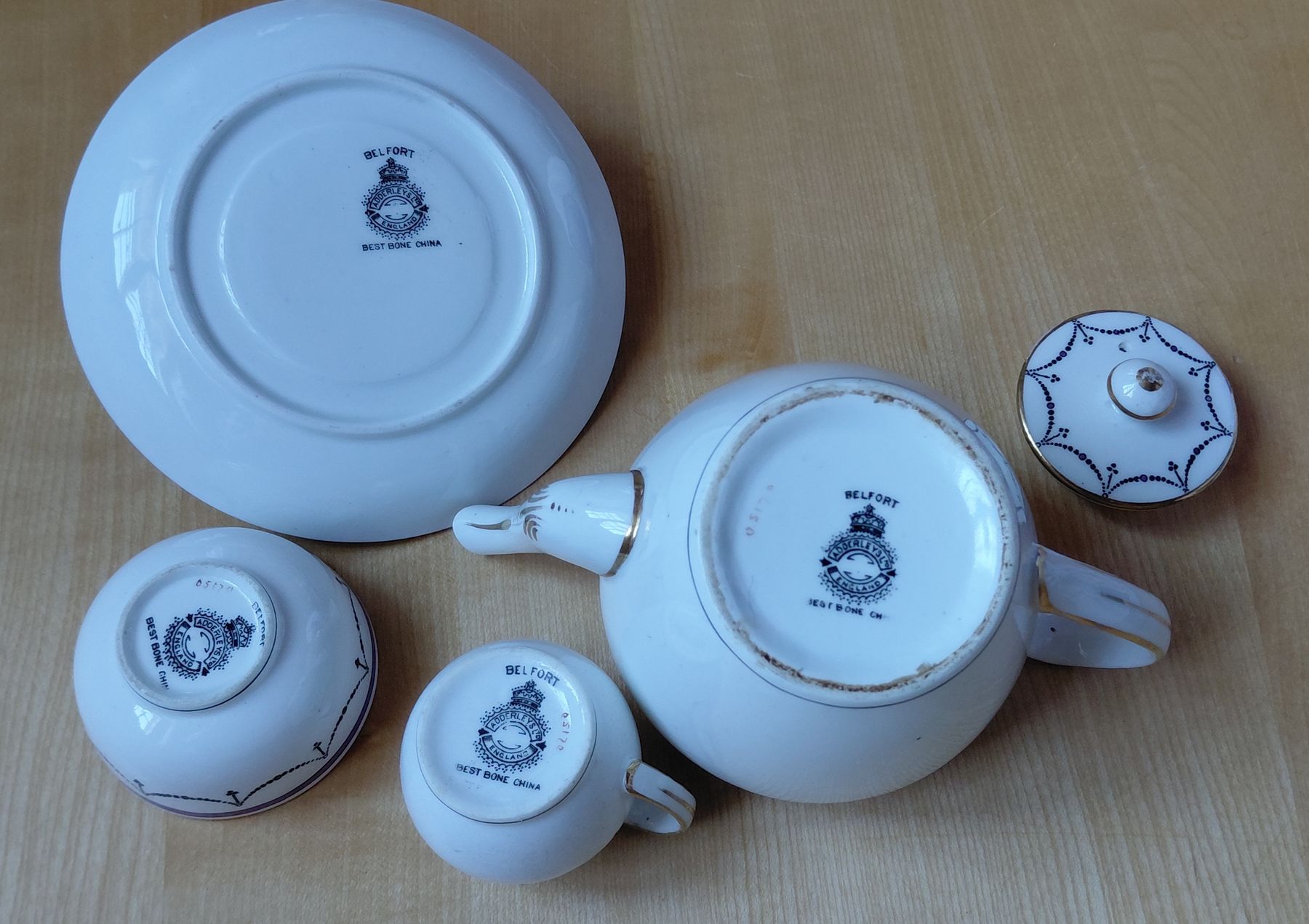 Set di piatti: antikes Eintassenservice - service egoiste - Adderley – Usato da Trogen venduto da Limboo 3