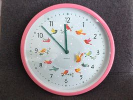 Jakoo Kinder Wanduhr, Vogelmotiv,