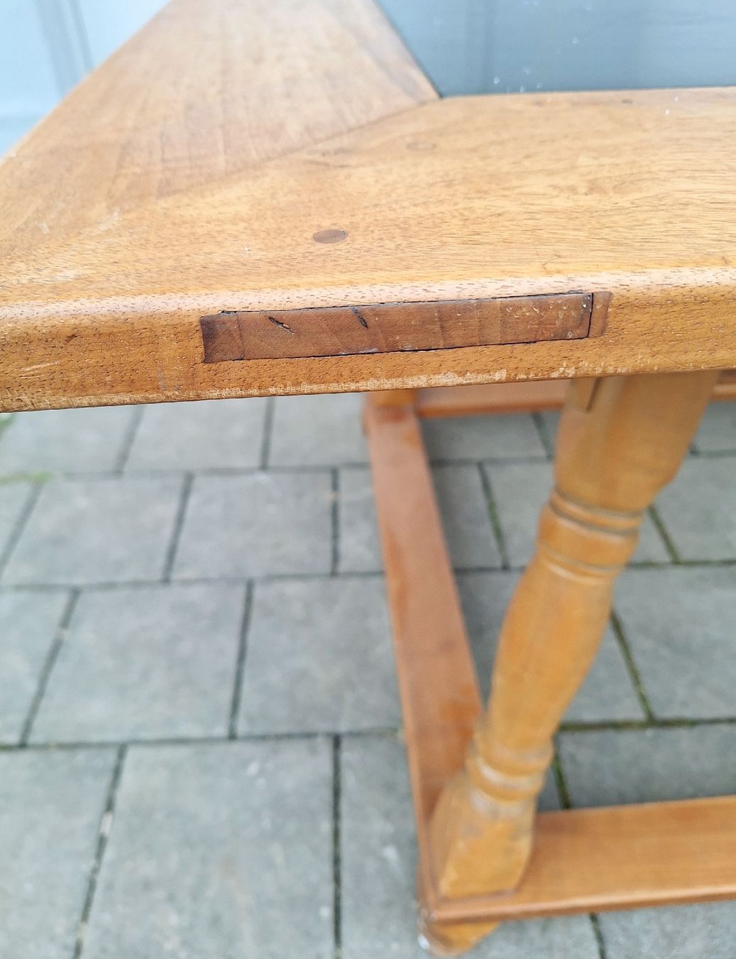 Tische: Antike Biedermeier Schiefertisch Barocker Stil  Nussbaum 19J – Gebraucht aus Fahrweid von SMILE.5 3