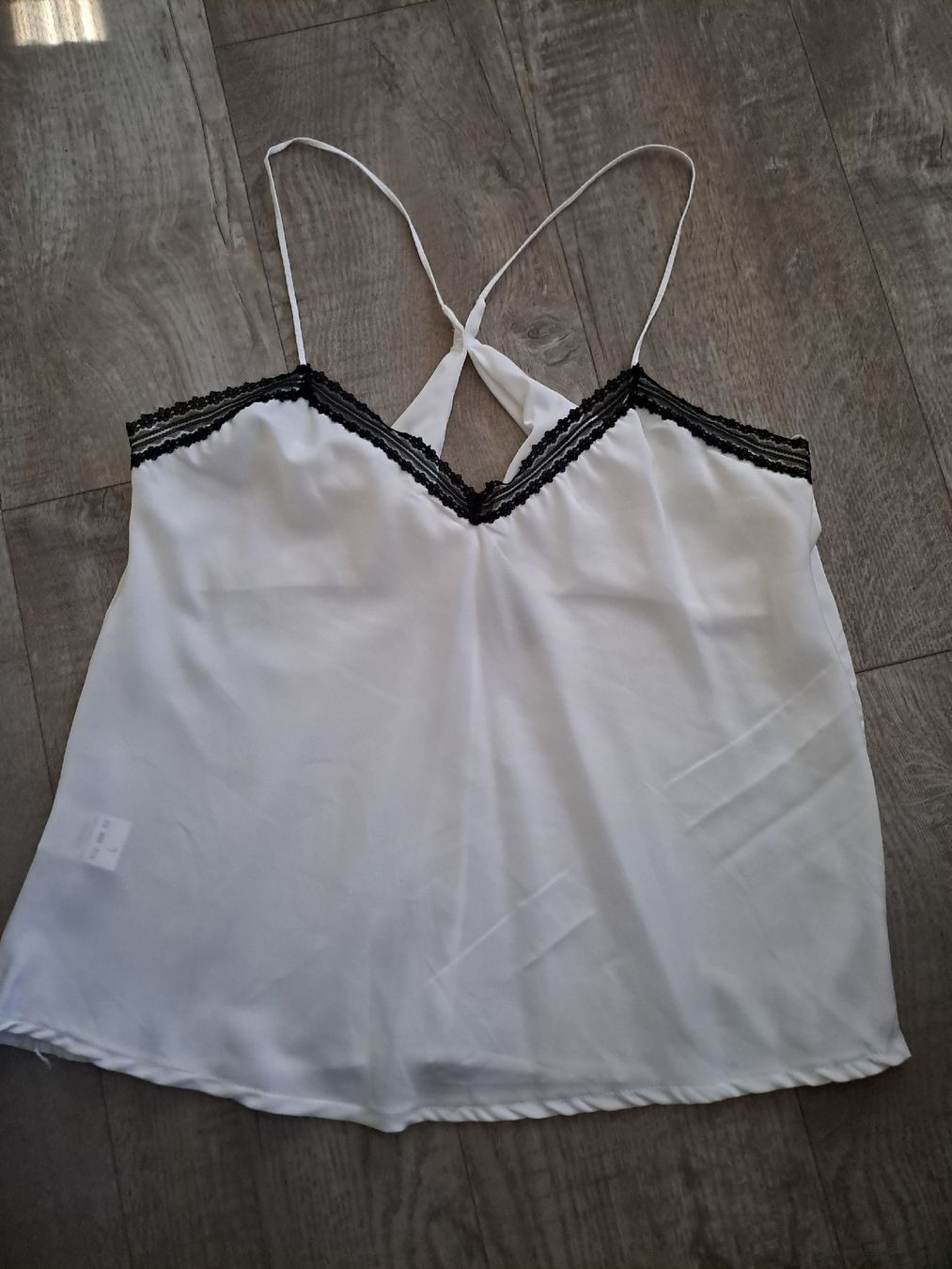 Top: Damen Top weiss Zebra Gr. L – Usato da Rickenbach LU venduto da bishiida