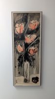Original Gemälde, Blumenstillleben, gerahmt, signiert