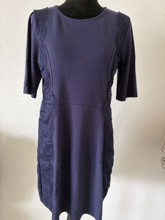 Warehouse Kleid, dunkelblau, Grösse 40, Spitze - Top Zustand