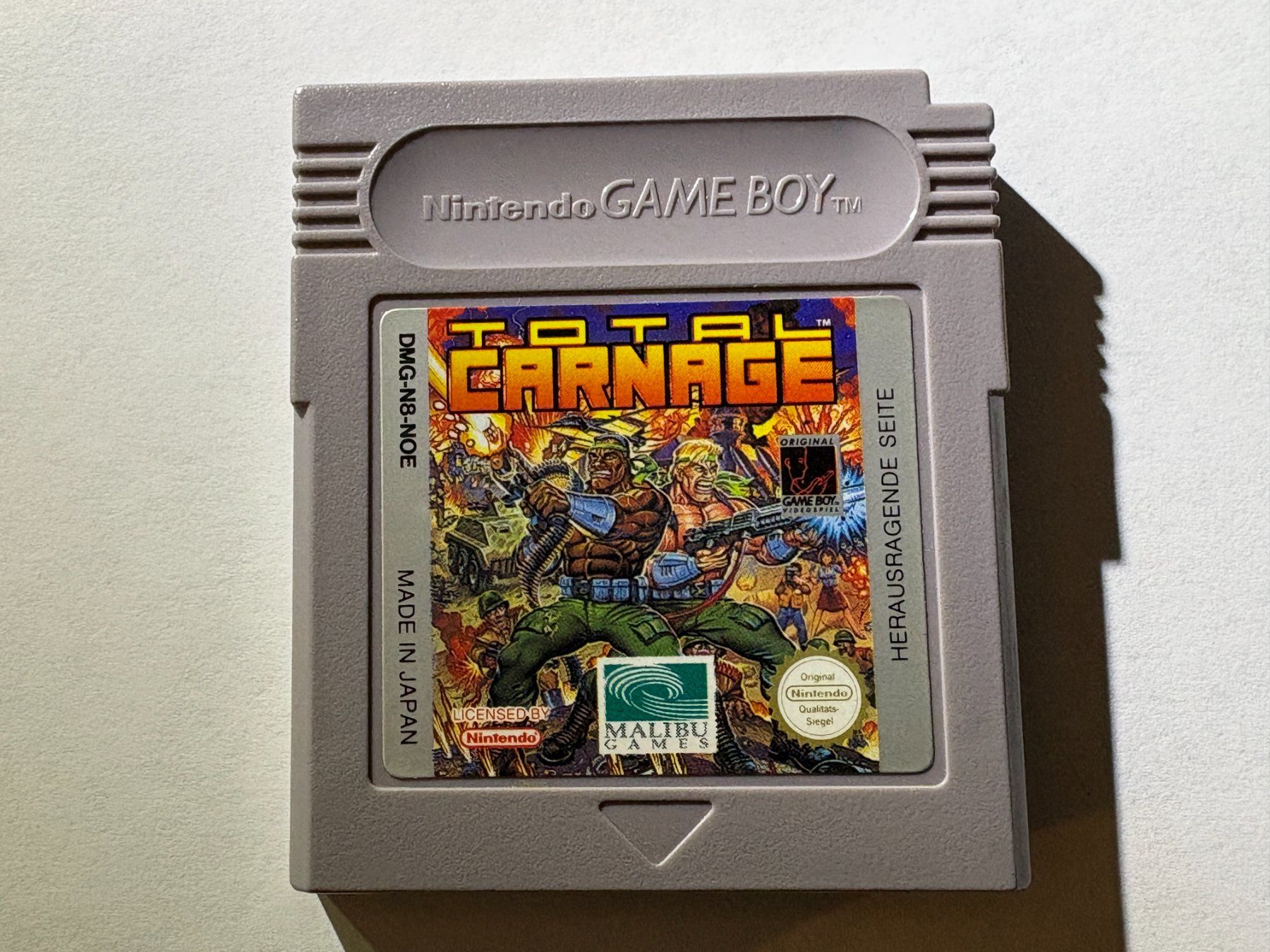 Nintendo Giochi: Total Carnage - Nintendo Game Boy - NOE Modul - SELTEN – Usato da Zürich venduto da VintagePalace