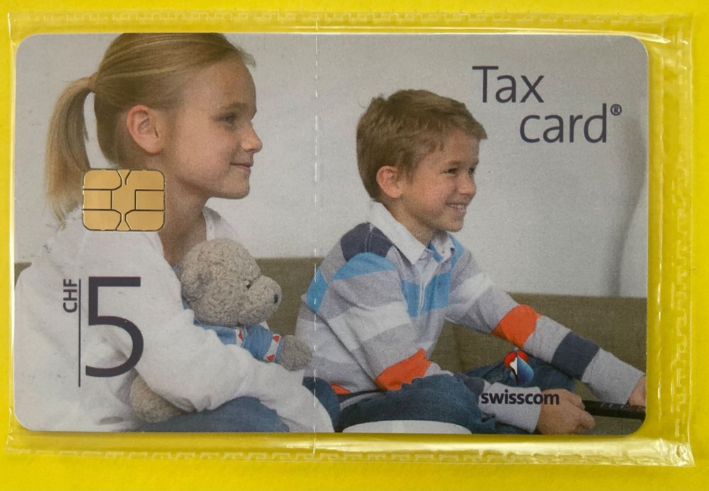 Cartes de téléphone: Taxcard 5 Fr ungebraucht und originalverpackt – Neuf avec emballage d'origine à Winterthur par Grapp75