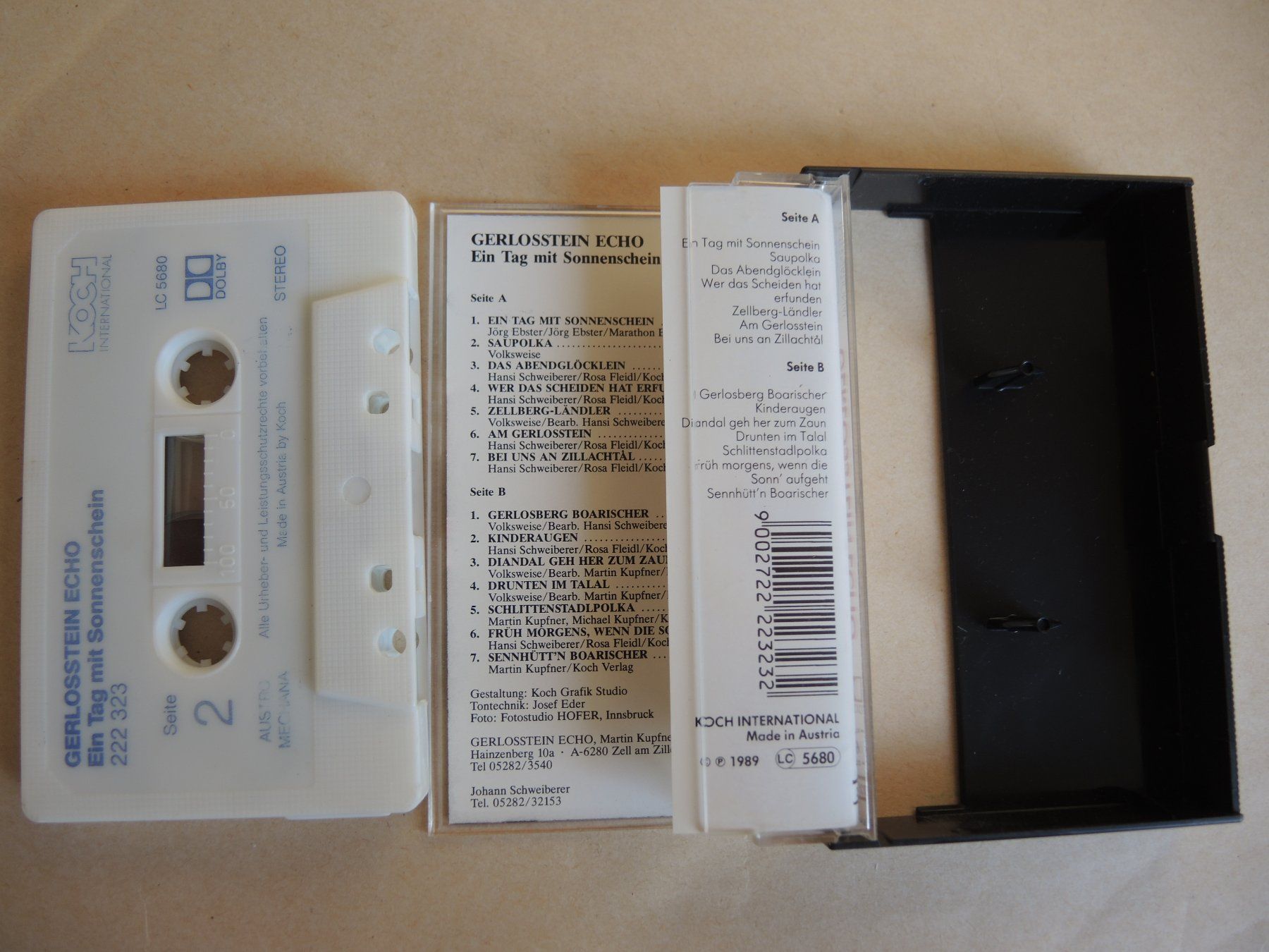 Musicassette: MC Gerlosstein Echo - Ein Tag mit Sonnenschein Volksmusik – Usato da Rorschach venduto da maeck8 1
