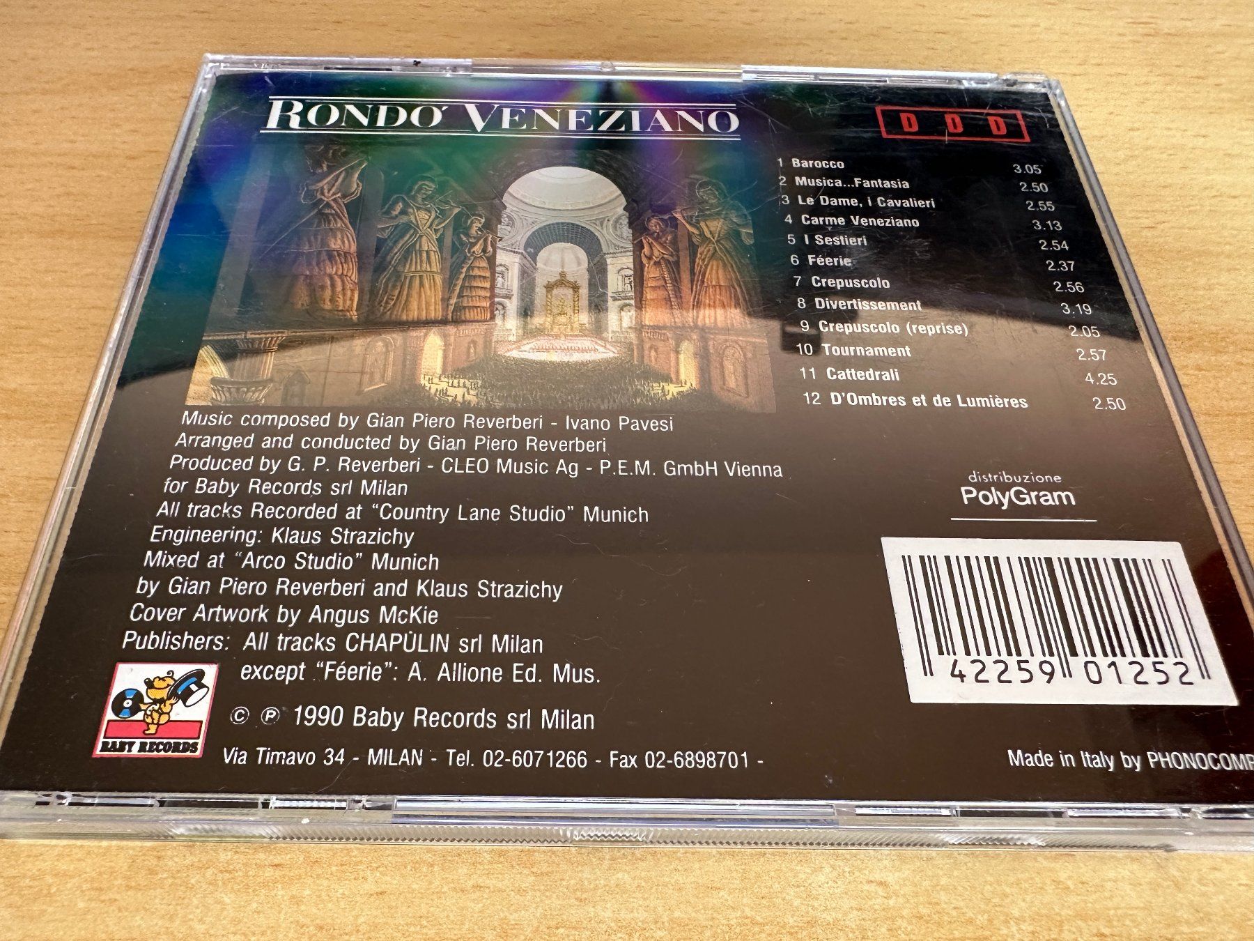 CD: Rondo' Veneziano – Barocco – Usato da Rikon im Tösstal venduto da Alpenmutz 1