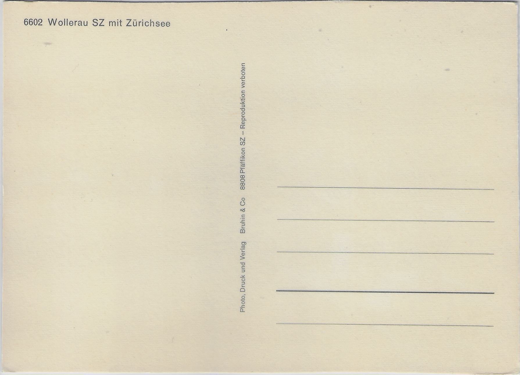 Cartoline postali: Flugaufnahme Wollerau SZ – Antico da Ettingen venduto da Kartenplanet 1