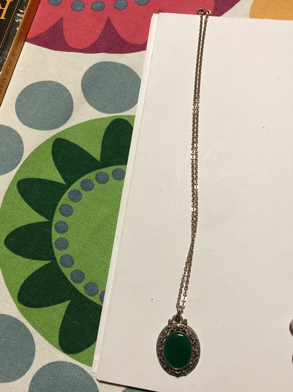 Catenine: Collana vintage con ciondolo verde – Usato da Arogno venduto da alan_service 1