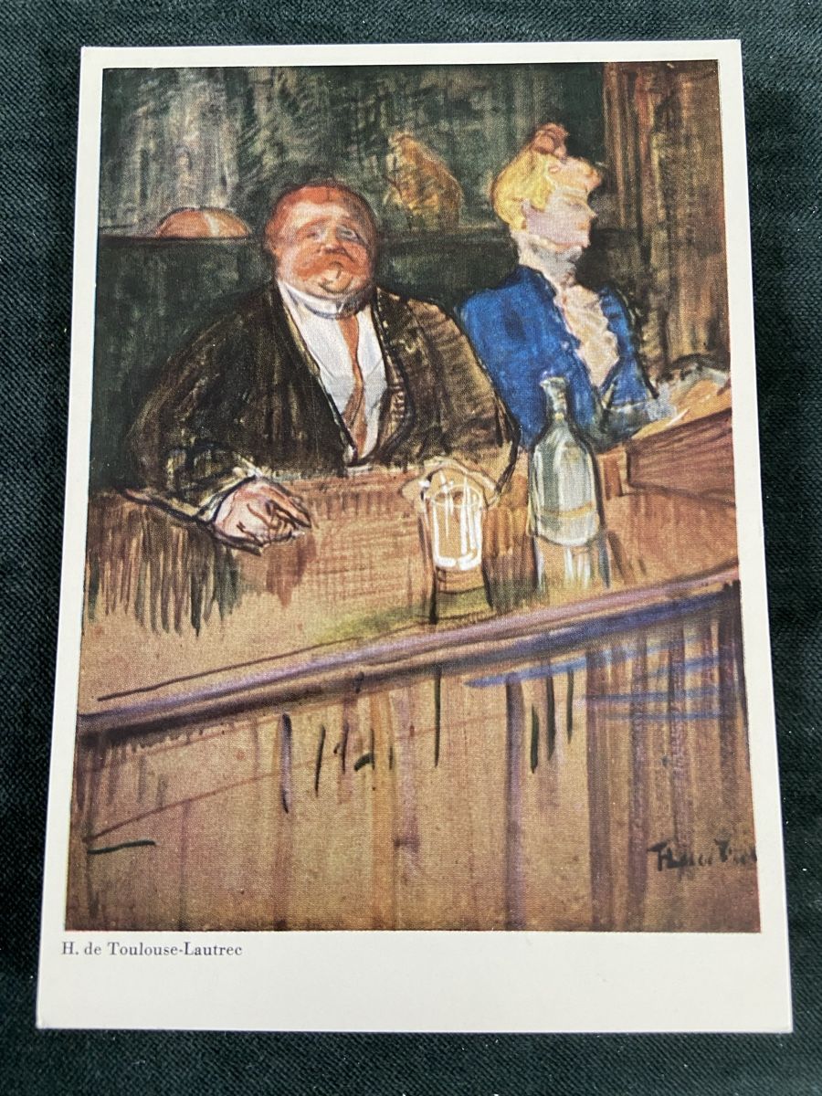 Cartoline postali: Ansichtskarte Henri de Toulouse-Lautrec Bar  – Usato da Luzern venduto da waterfront1