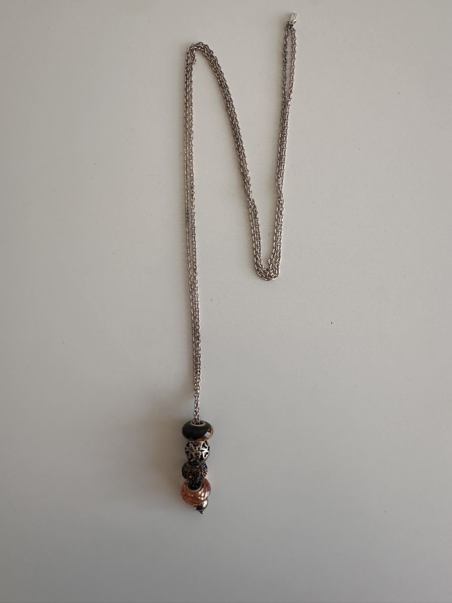 Pandora Catenine: Halskette, silber mit Stein Anhänger – Usato da Dübendorf venduto da 9320