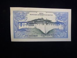 Bhutan 1 Ngultrum Banknote - unzirkuliert - bankfrisch