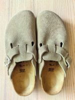 Birkenstock Boston Veloursleder - Faded Khaki