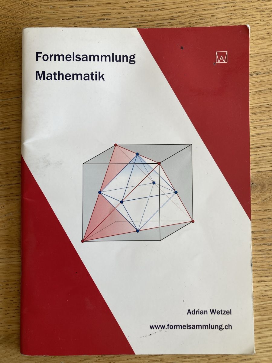 Bücher: Formelsammlung Mathematik Adrian Wetzel Buch – Gebraucht aus Effingen von Fylarama