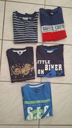 5 T-Shirts für Jungen Gr.122-128