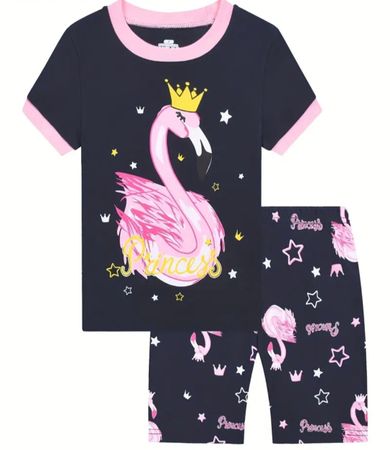 Süsses Pyjama "Flamingo" Gr. 110  NEU