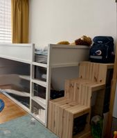 Etagenbett mit Treppe weiss Holz guter Zustand