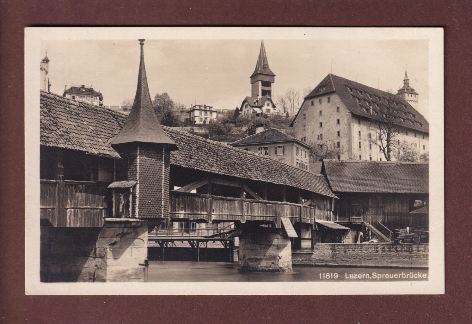 Cartoline postali: LUZERN - Spreuerbrücke – Usato da Pully venduto da nicecards