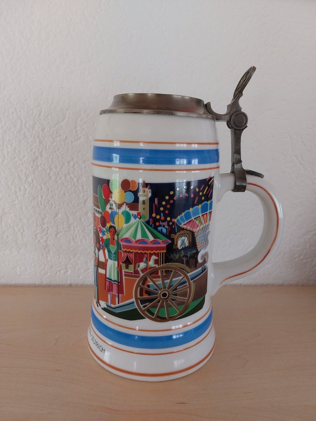 Caraffe: Zürcher Sechseläuten Krug mit Deckel – Usato da Bennau venduto da K.H.H.