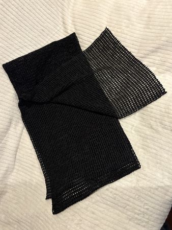Schal aus Polyester / Schwarz